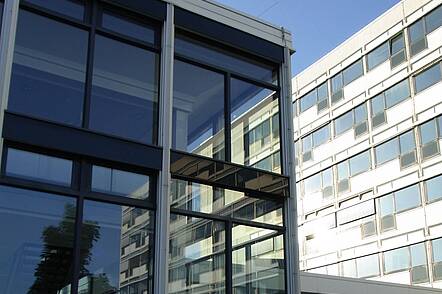 Foto: Blick auf das Hochschulgebäude am Standort Hagen