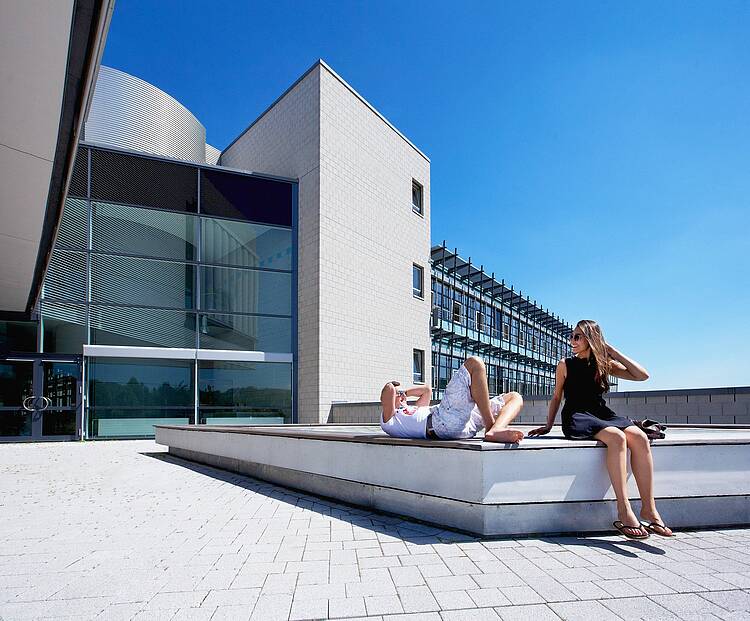 Foto: Blick auf den RheinMoselCampus der Hochschule Koblenz 