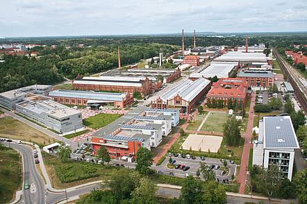 Foto: Luftbild der Technischen Hochschule Wildau 